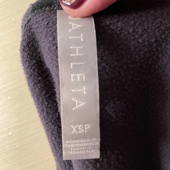 Athleta Pure Luxe Sweatshirt Leopard Spring Night - Picture 4 of 4